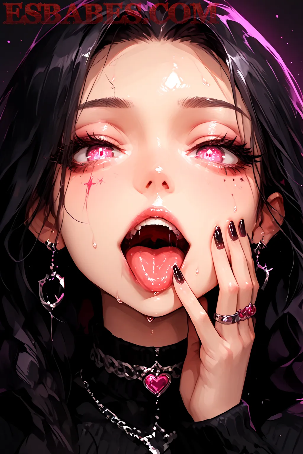 Adria-Michelle-desnuda-en-lenceria-negra-y-su-consolador-preferido_2