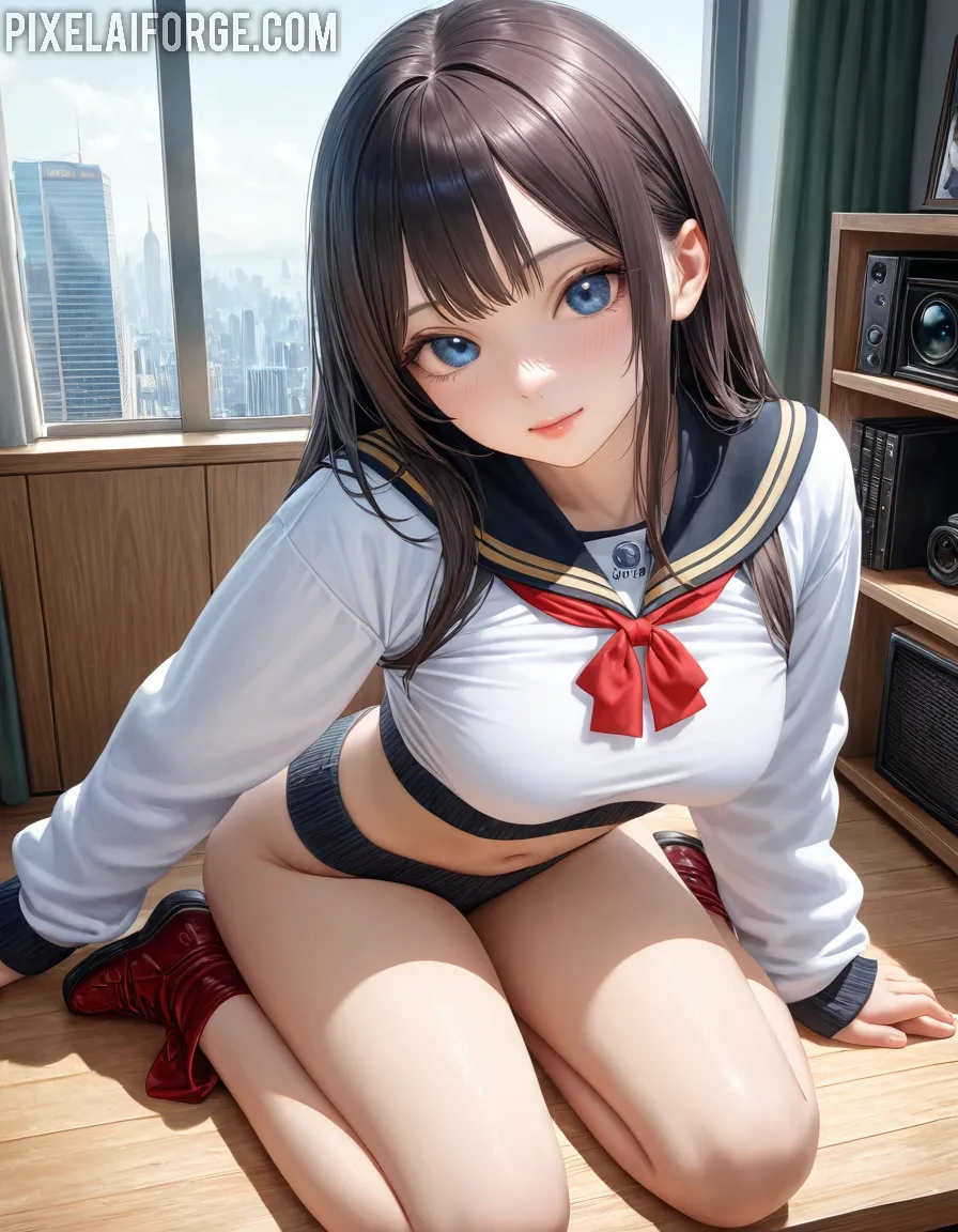 Amateur-en-el-sofa-en-braga-roja_3