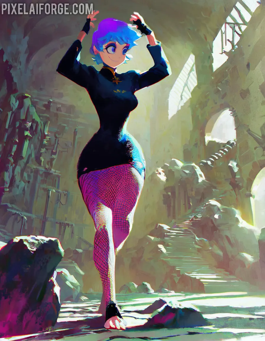 Arte-Anime-Exclusivo-Personaje-en-Vestido-rojo_4