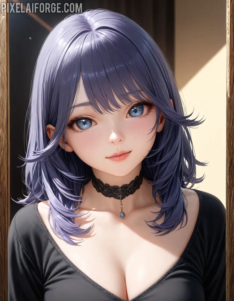 Arte-Anime-Exclusivo-Personaje-en-Vestido-rojo_9