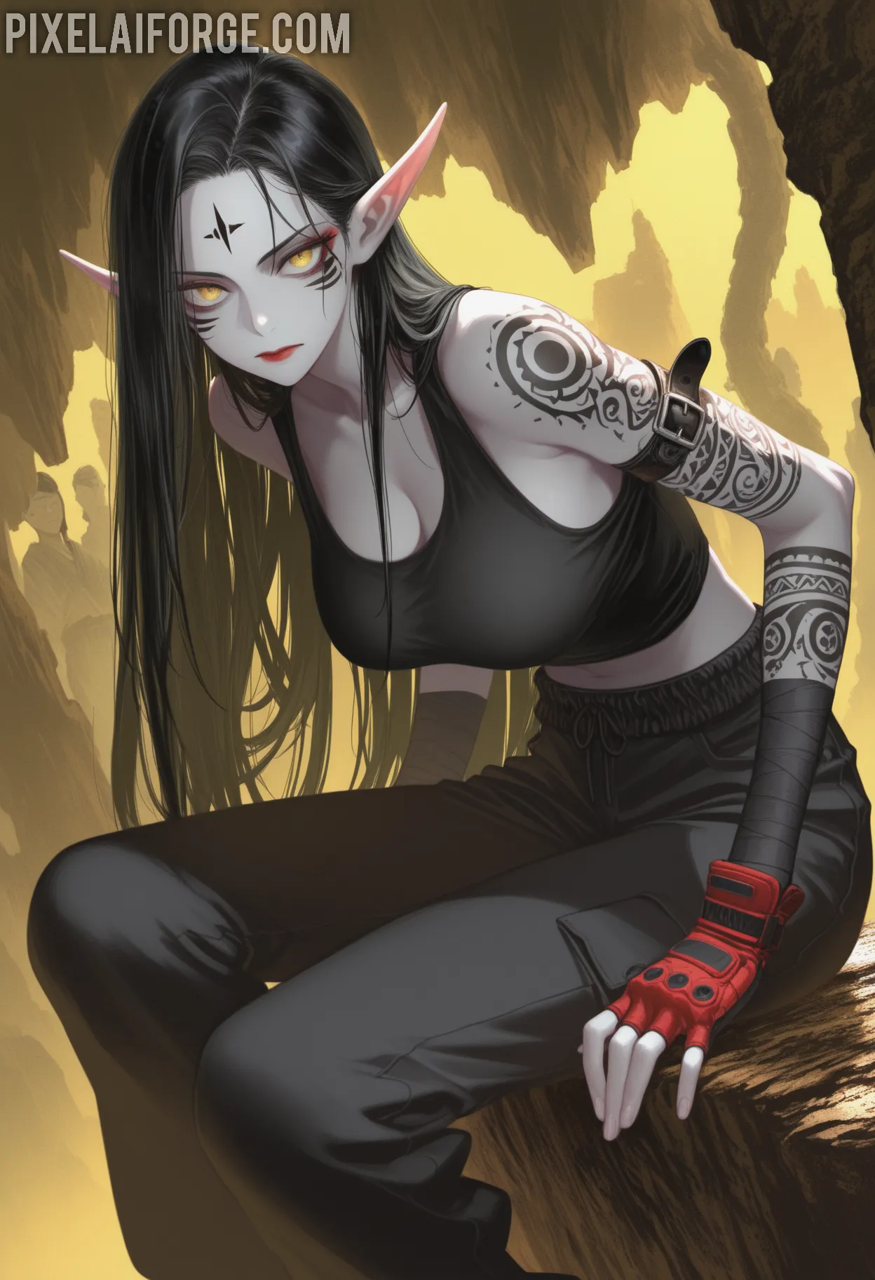 Piper-en-sexy-lenceria-negra_6