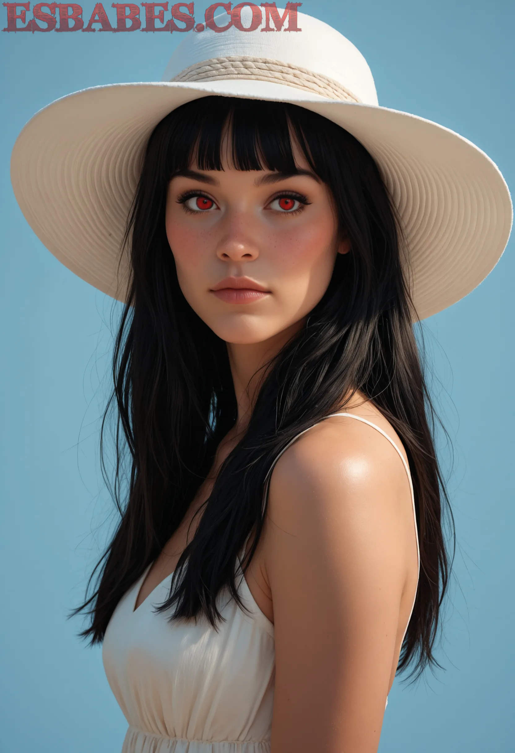 Rubia-con-tetitas-desnudas-y-vestido-corto-azul_3