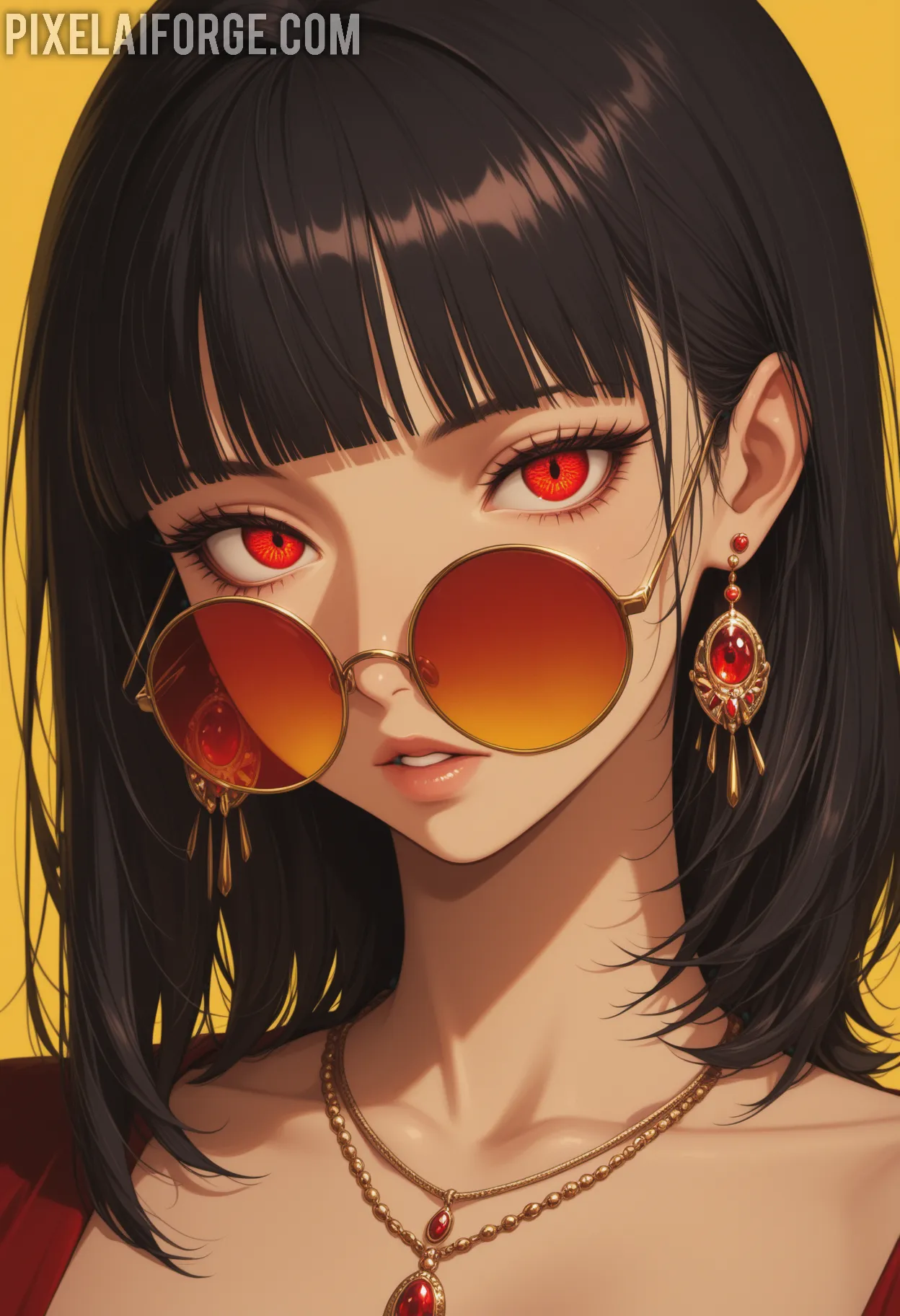 Rubia-con-tetitas-desnudas-y-vestido-corto-azul_8