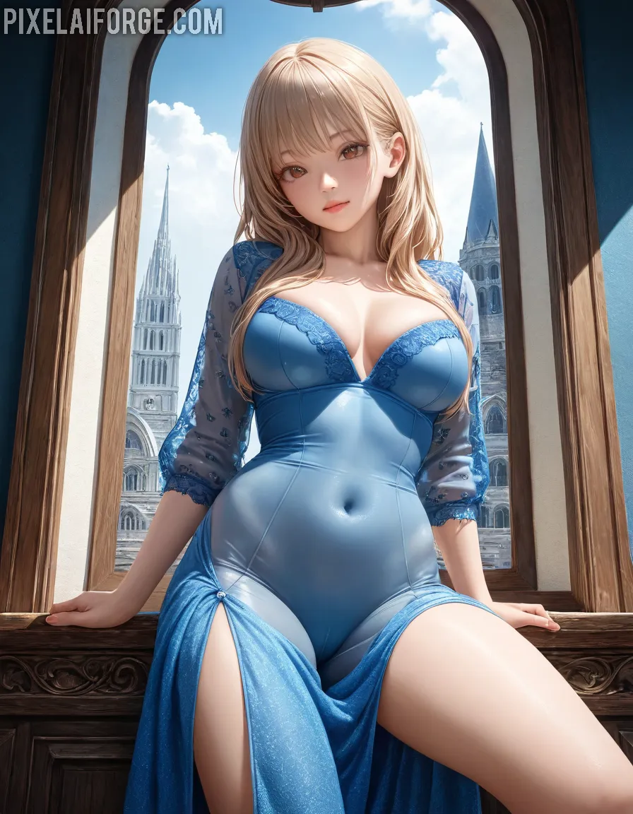 Adel-Morel-with-Outie-Belly-Button-Wearing-Bikini_6