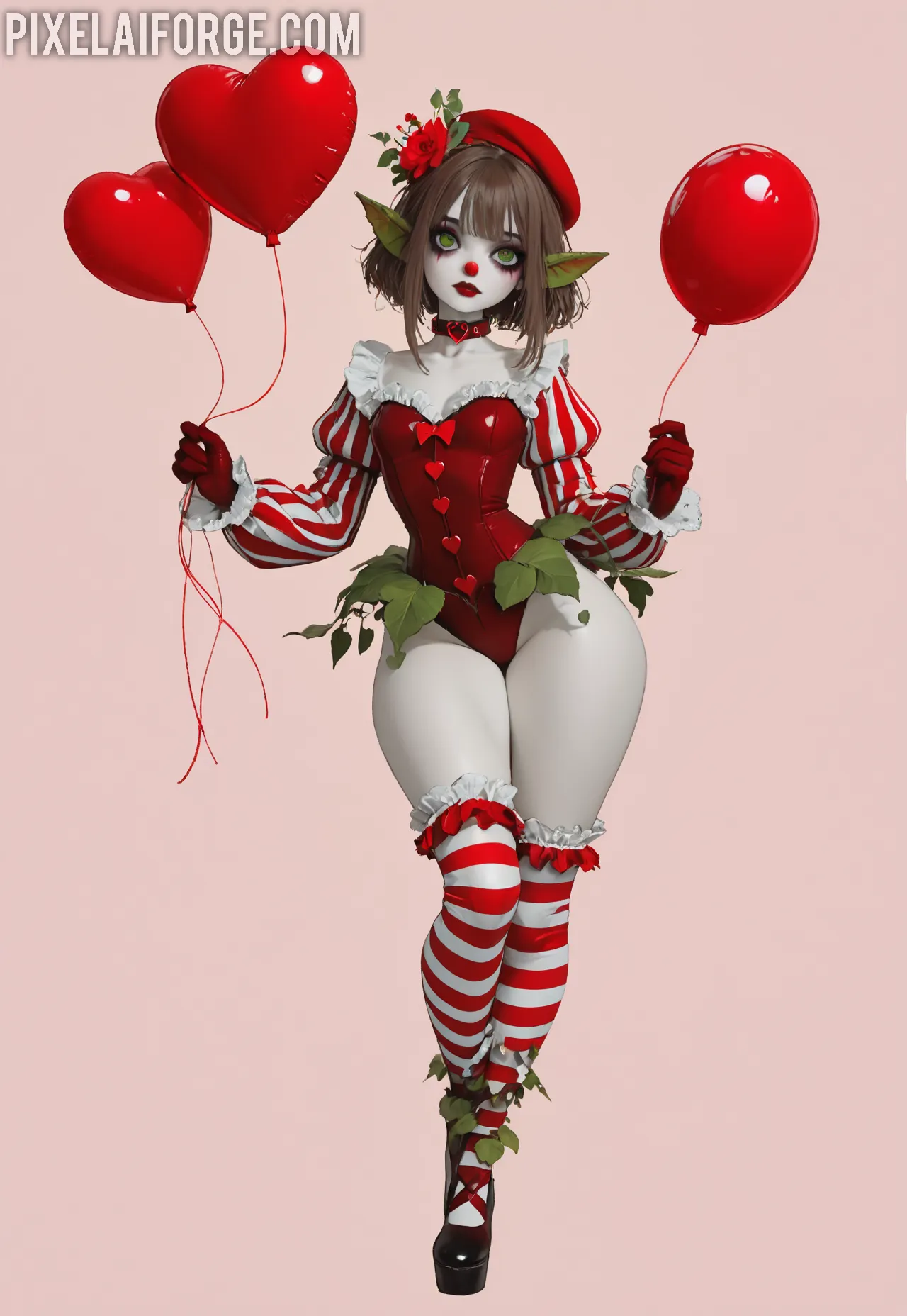 Berta-Lusty-Wearing-Black-Miniskirt_4