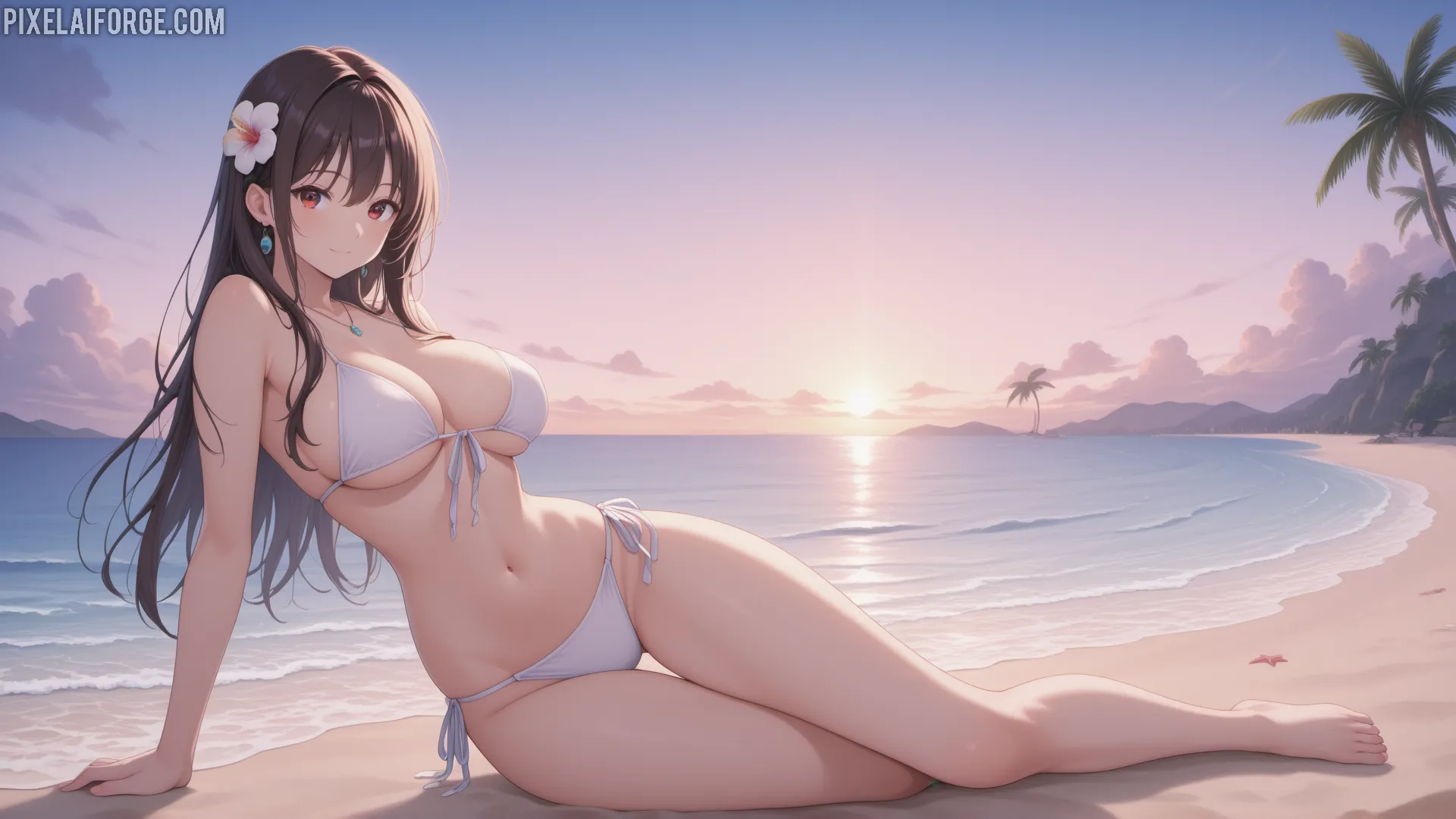 Black-Sandy-Jackmon-with-Big-Tits-Wearing-Yellow-Lingerie-in-Bed_6