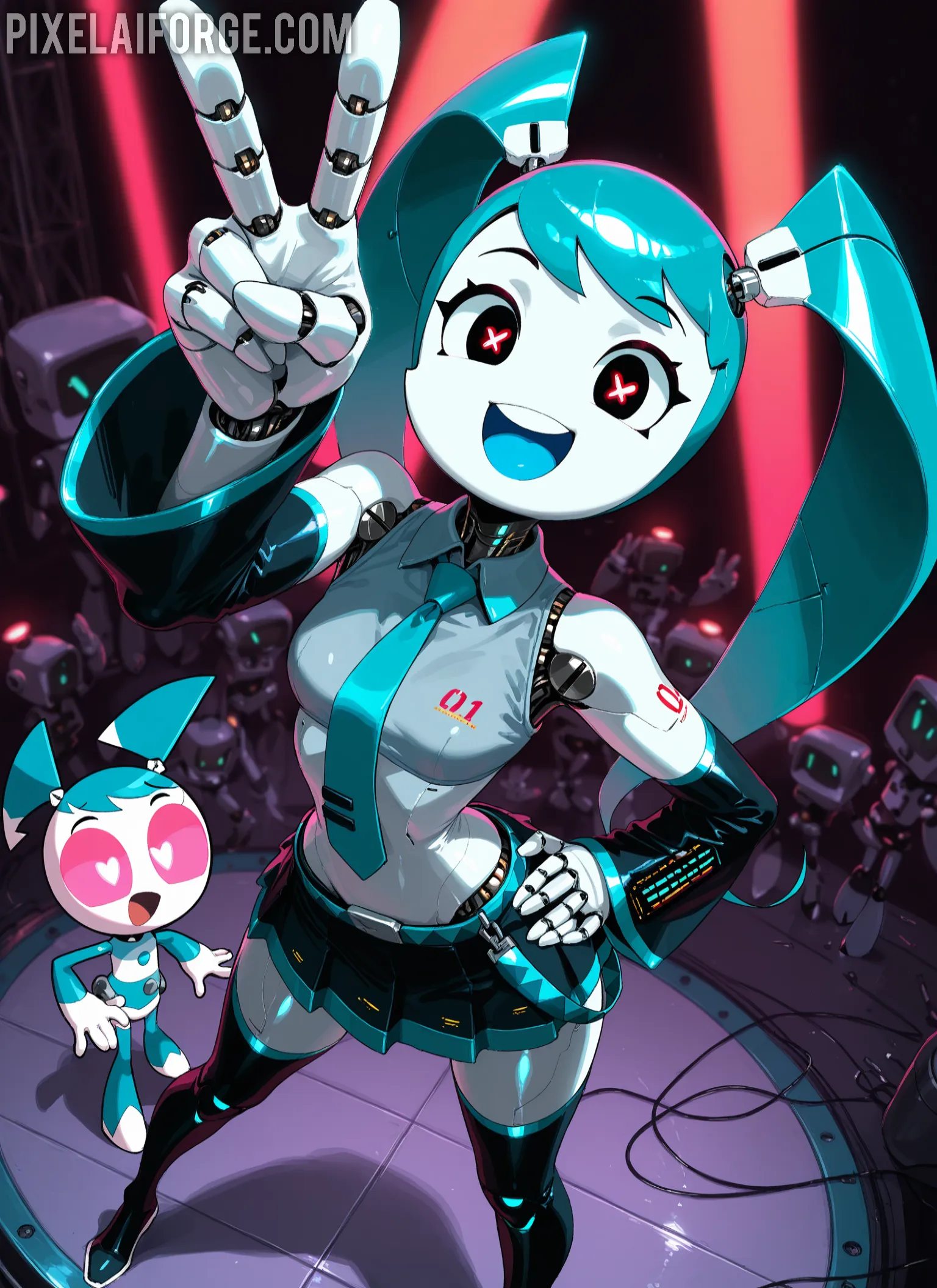 Chica-asiatica-Nici-Dee-llevando-medias-negras_1