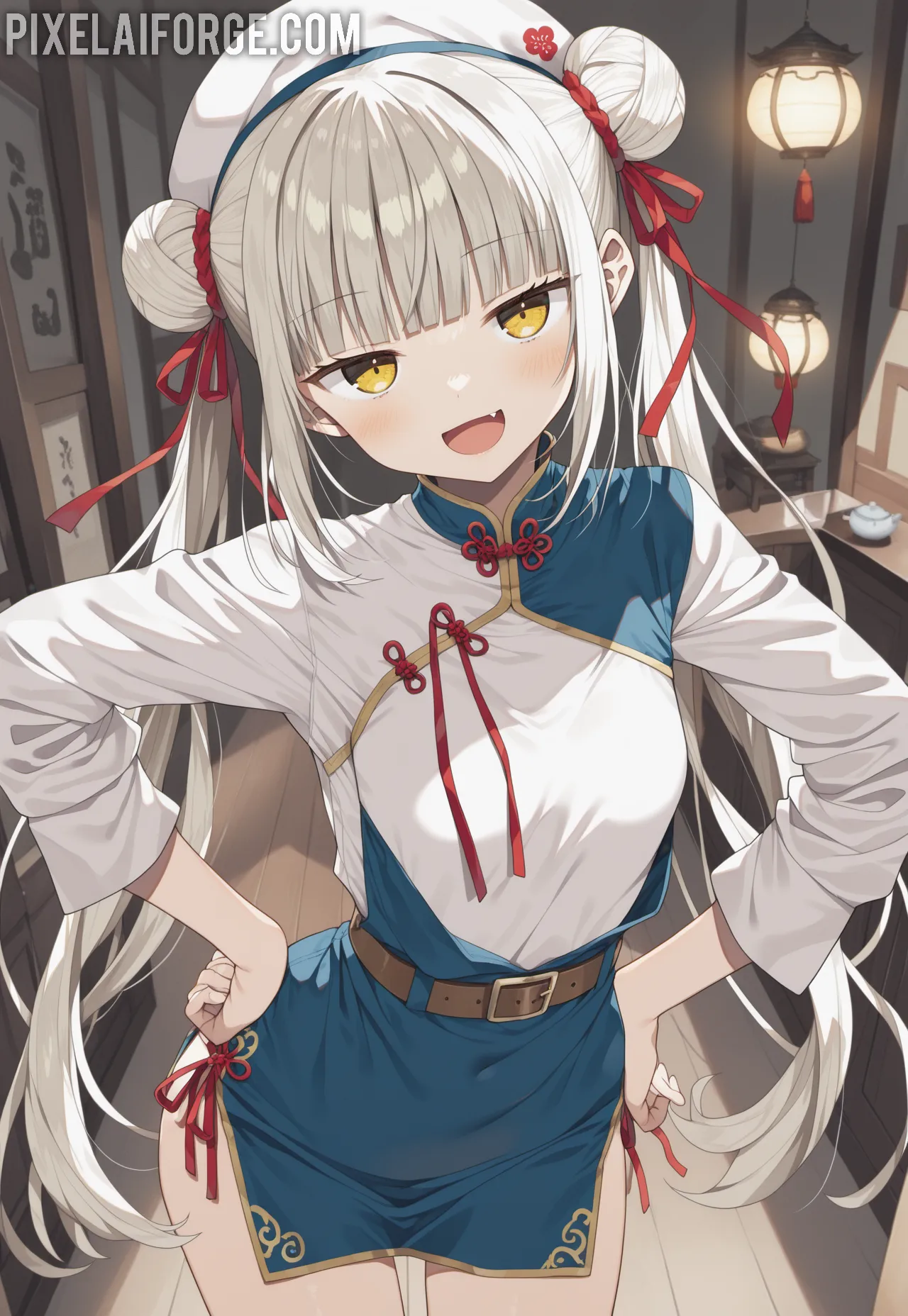 Chica-asiatica-Pearl-llevando-tanga-de-perlas-en-la-oficina_8