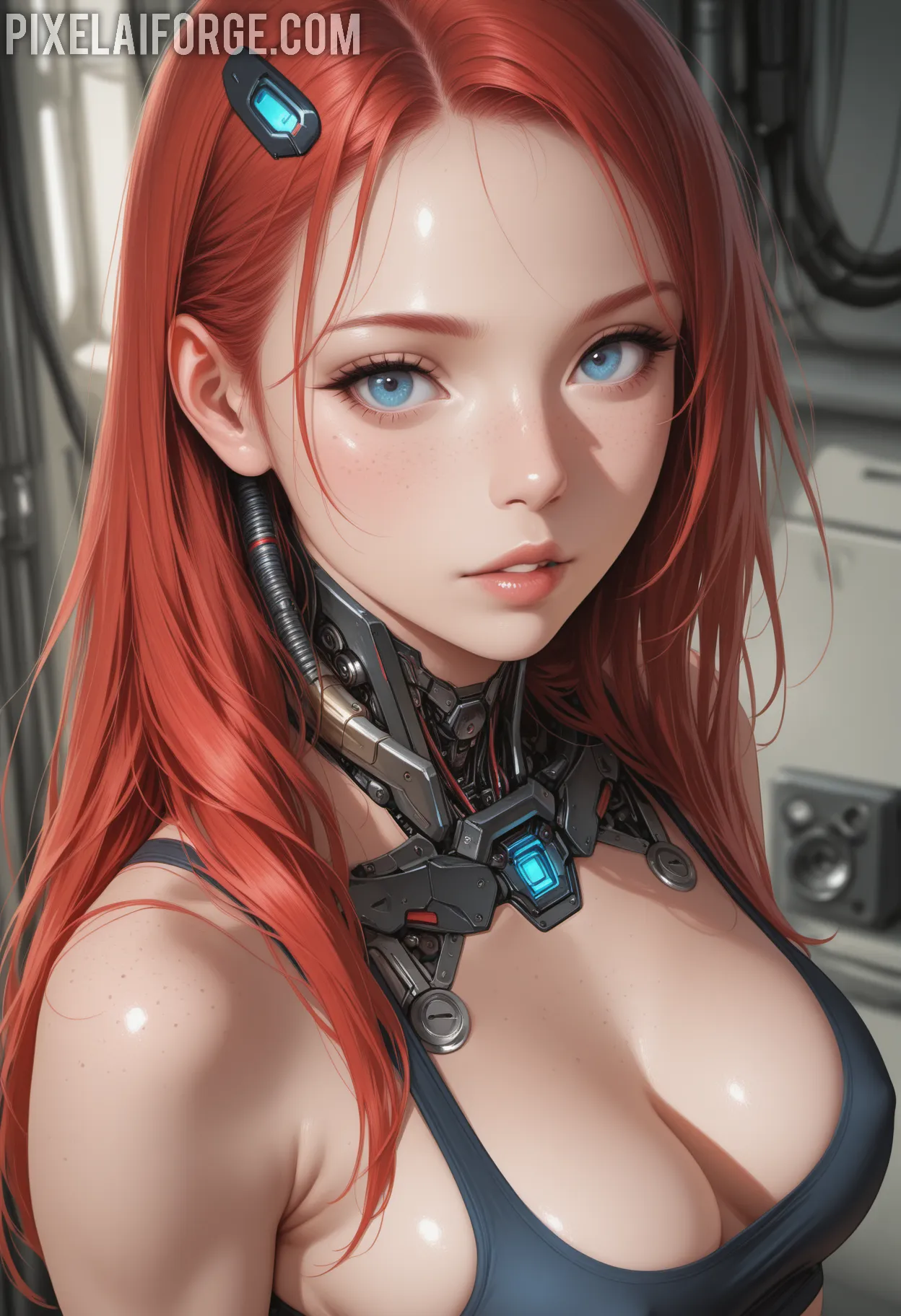 Ana-Foxxx-Negra-Desnuda-En-Pedestal_1