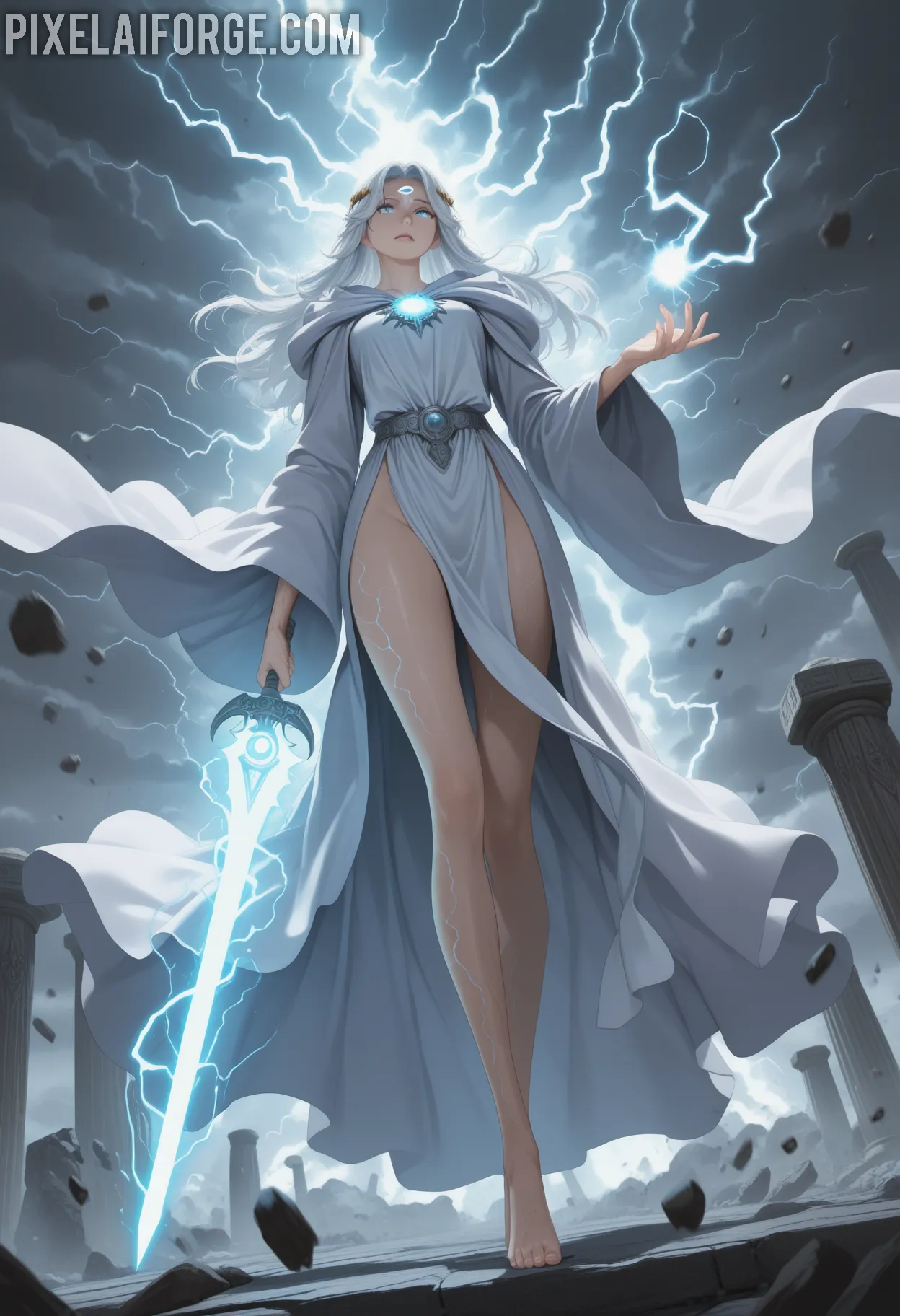 Ana-Foxxx-Negra-Desnuda-En-Pedestal_4