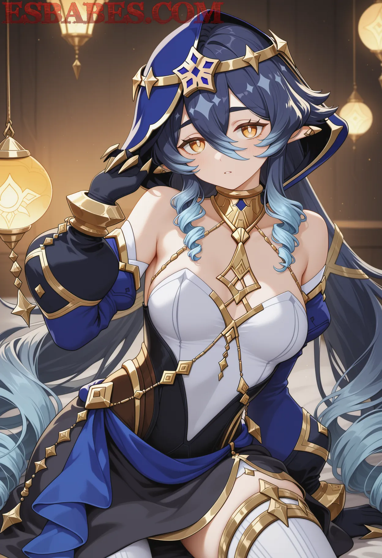 Guapa-Coreana-En-Lenceria-Negra_1