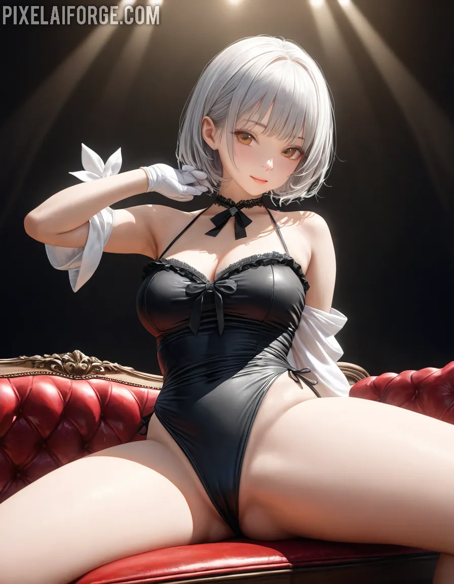 Hane-Ame-Posando-En-Lenceria-Negra_1