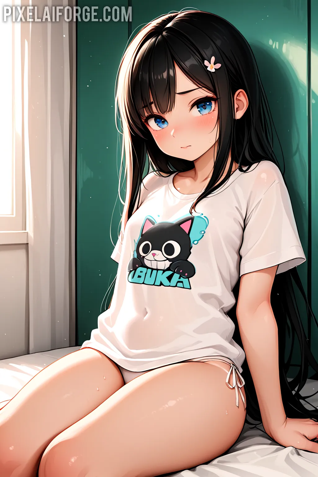 Pelirroja-Guerrera-Desnuda-En-El-Rio_3