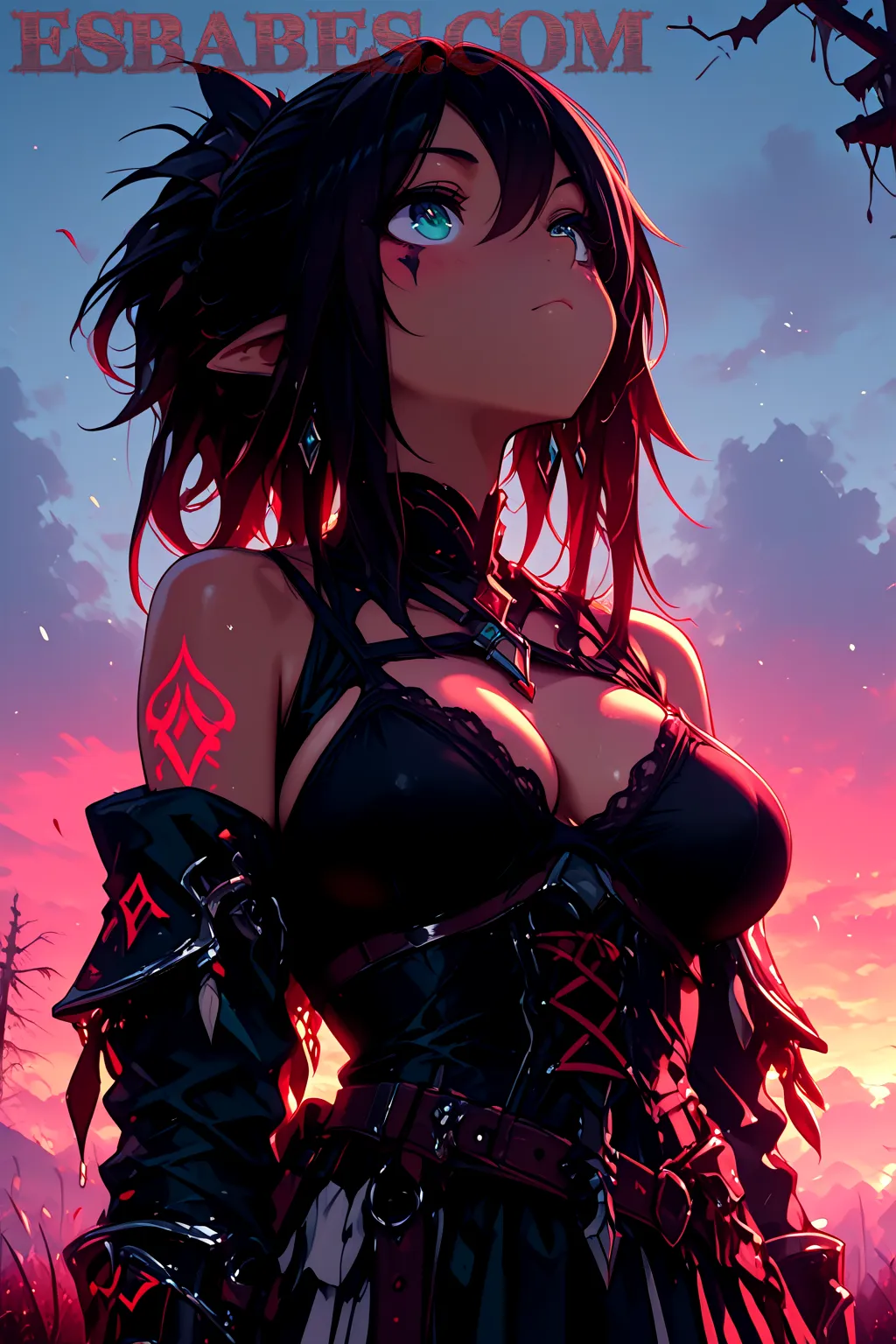 Redhead-Dina-Naked-In-The-Flowers_6