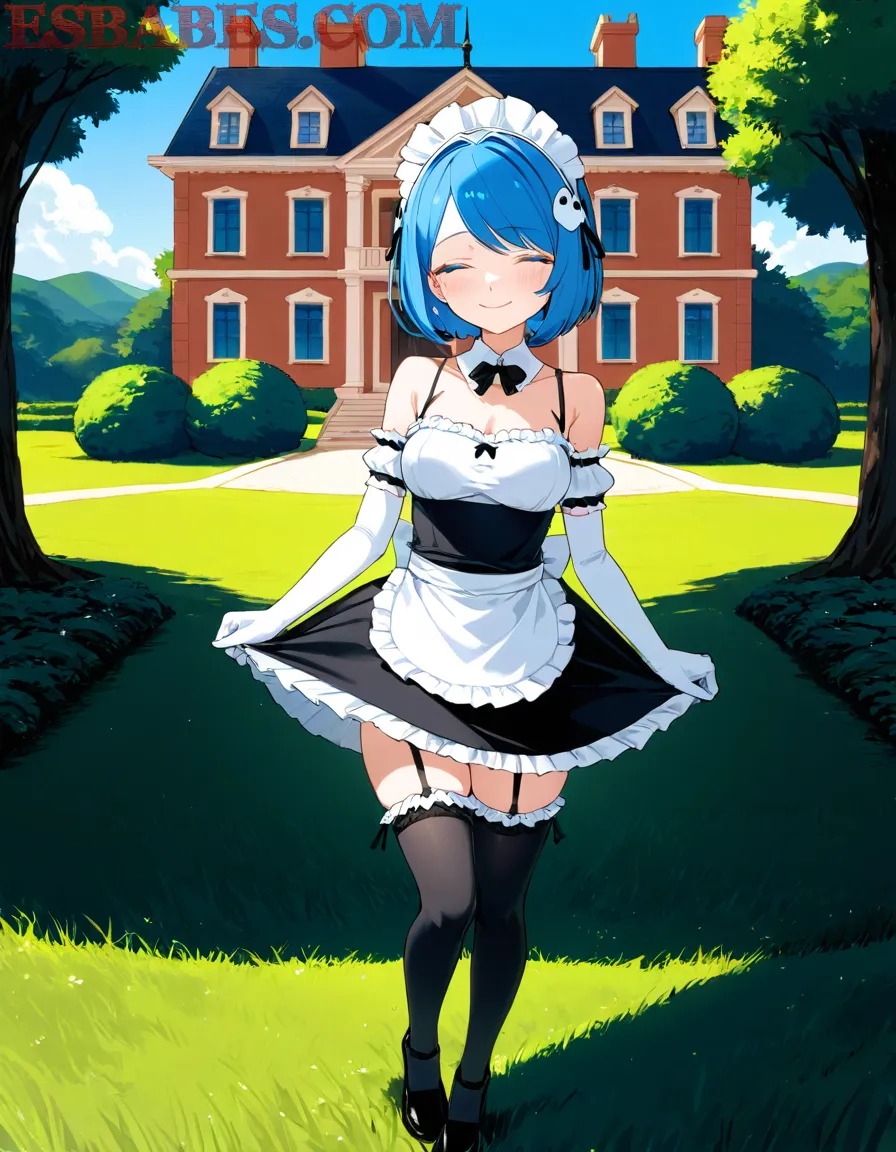 Descubre el Encanto del Anime con Chicas Maid en Escenarios Clásicos