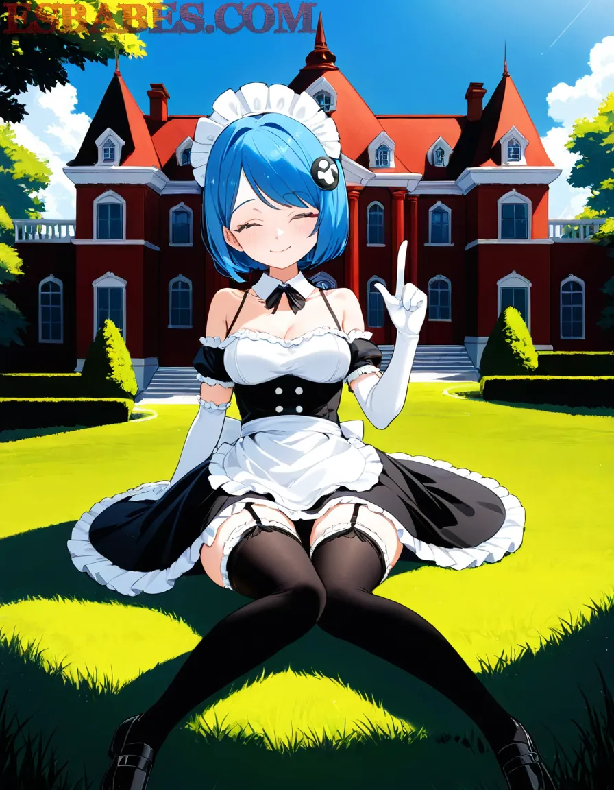 Descubre el Encanto del Anime con Chicas Maid en Escenarios Clásicos