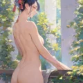 Arte erótico de Kym Graham Sexy Naked Brunette 2 generado por IA