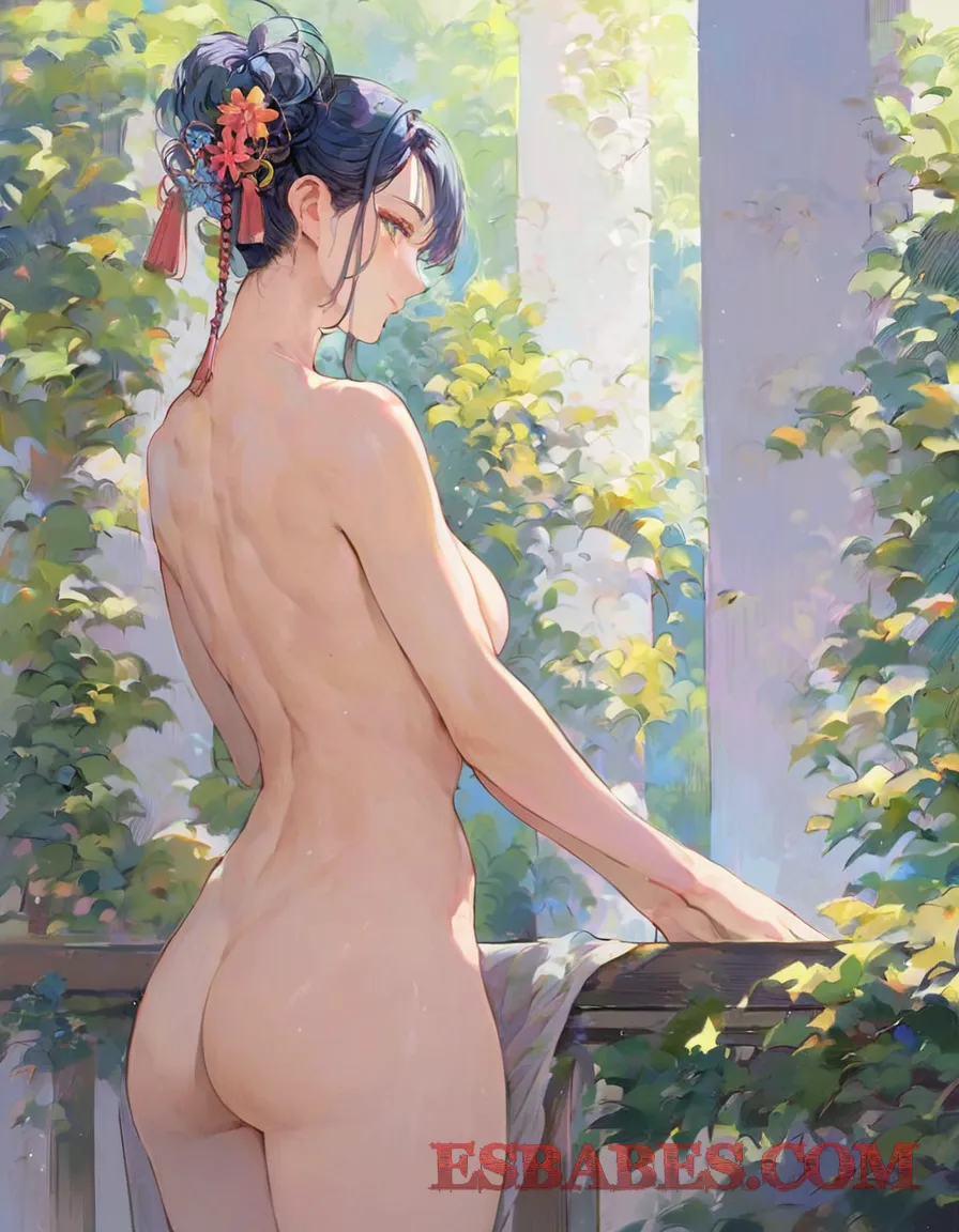 Arte erótico de Kym Graham Sexy Naked Brunette 2 generado por IA