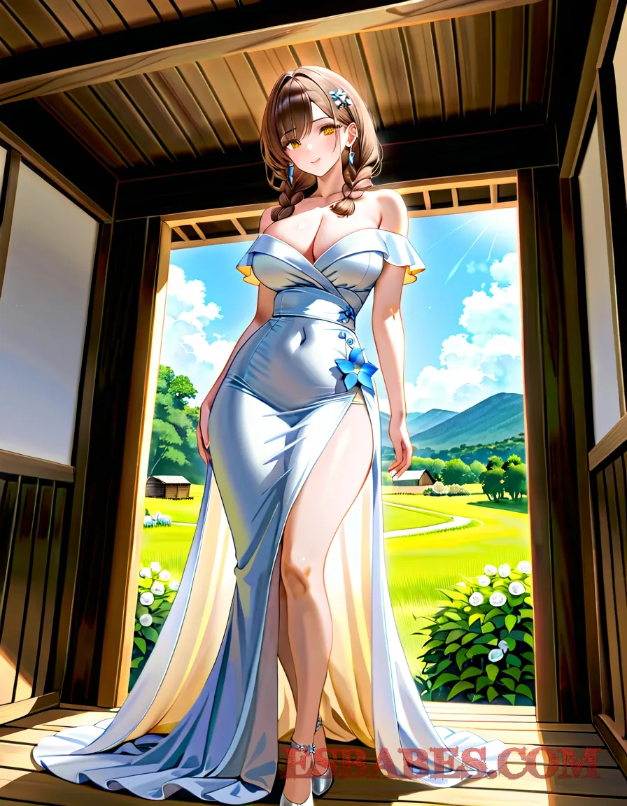 Arte erótico de Tetona Del Convento Nos Muestra Sus Ricas Tetas generado por IA