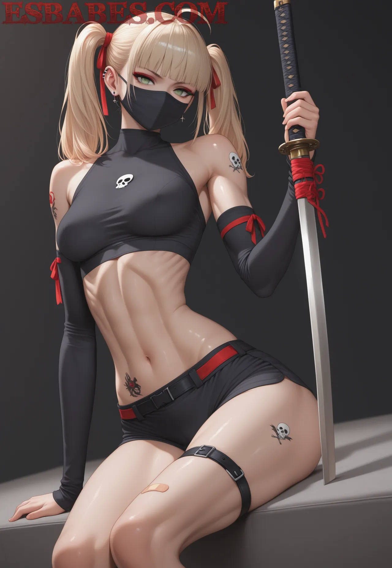 Arte ilustración increíble de Bleach Anime Conventions Bara Ero Maid generado por IA