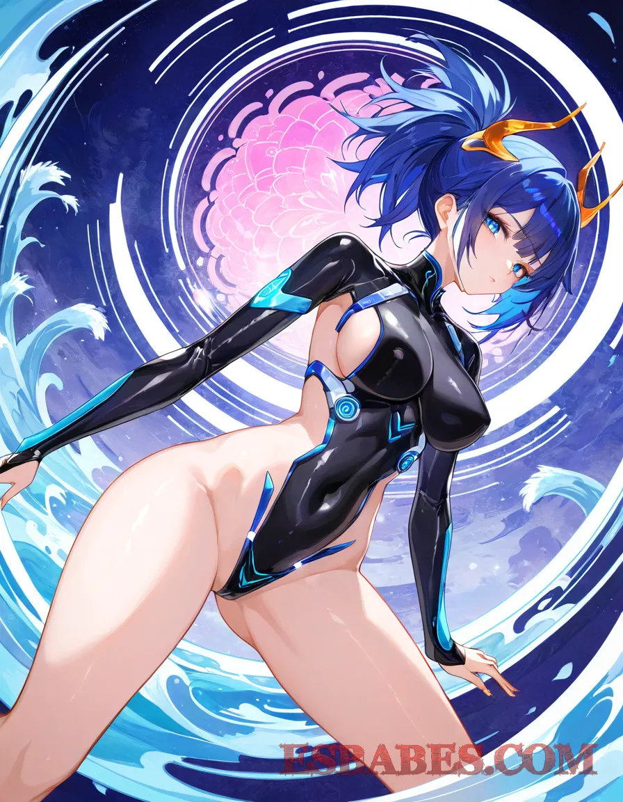 Arte ilustración increíble de Dandadan Goku Bishounen Reverse Harem Senpai generado por IA