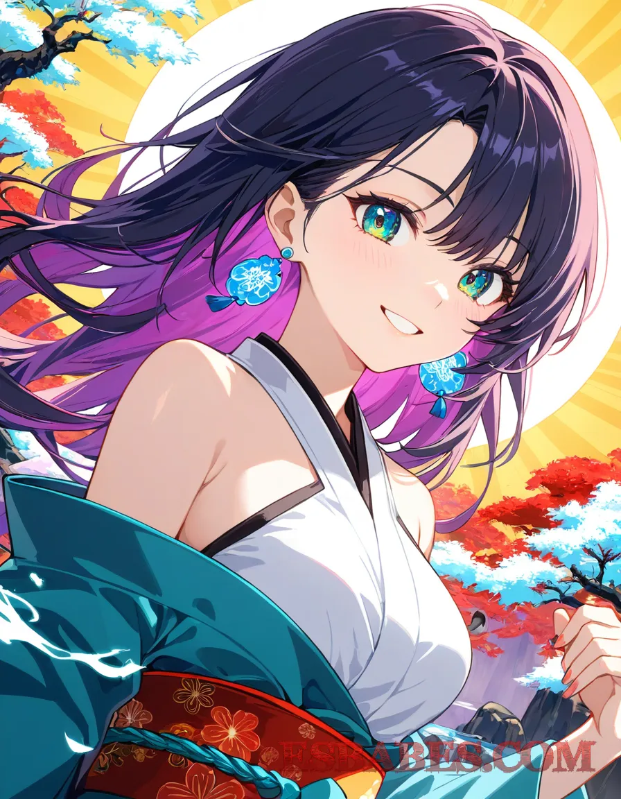 Arte ilustración increíble de Demon Slayer Fullmetal Alchemist Cosplay Ecchi Tsundere generado por IA