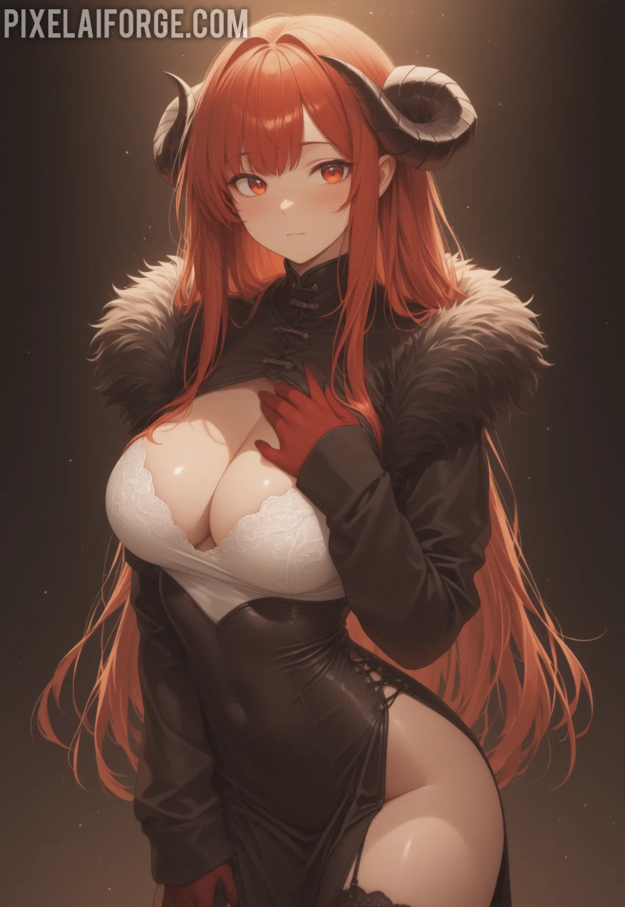 Arte ilustración increíble de Elizabeth Vasilenko Y Su Hermoso Trasero generado por IA