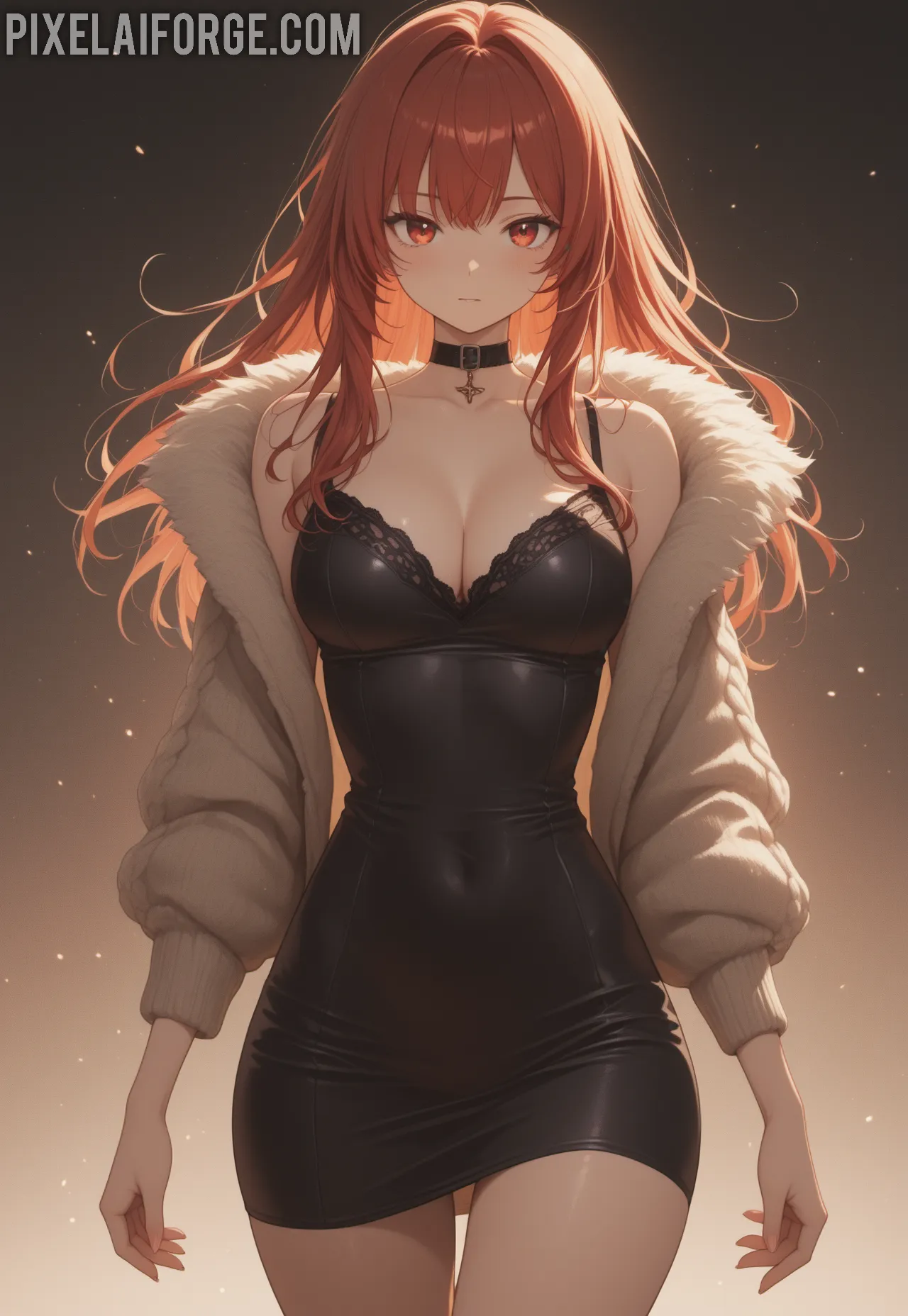 Arte ilustración increíble de Fullmetal Alchemist Anime Expo Death Note Catgirl Moe generado por IA