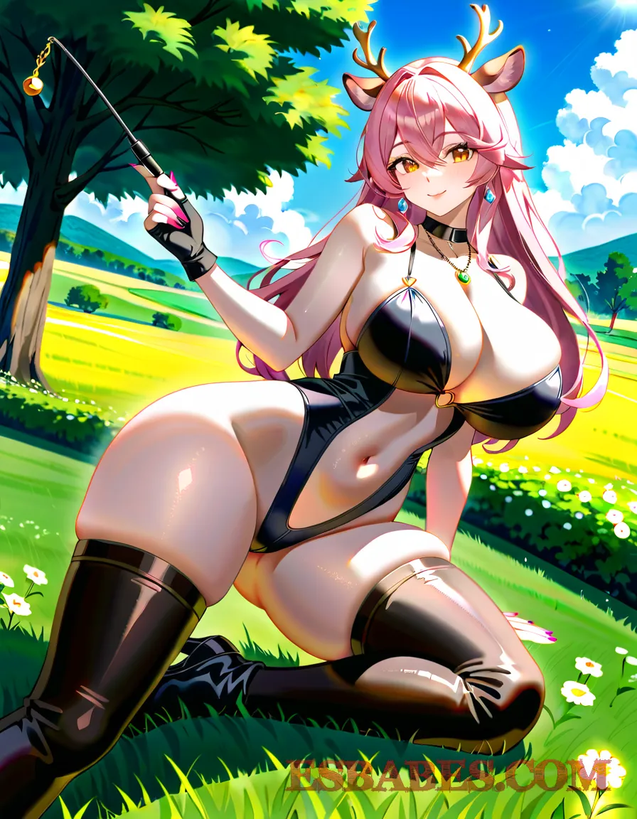 Arte ilustración increíble de Mashle Anime Girl Luffy Vinland Saga Oppai generado por IA