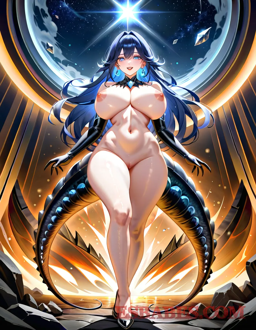 Arte ilustración increíble de Nudespair Desnuda Modelo De Tetas Jugosas generado por IA