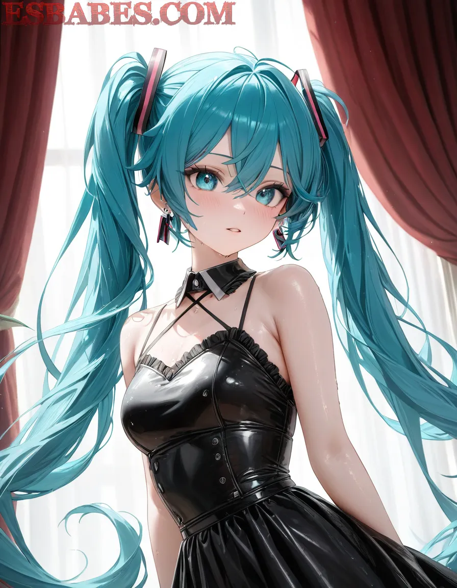 Arte ilustración increíble de Ancilla Tilia En Sus Medias De Latex generado por IA