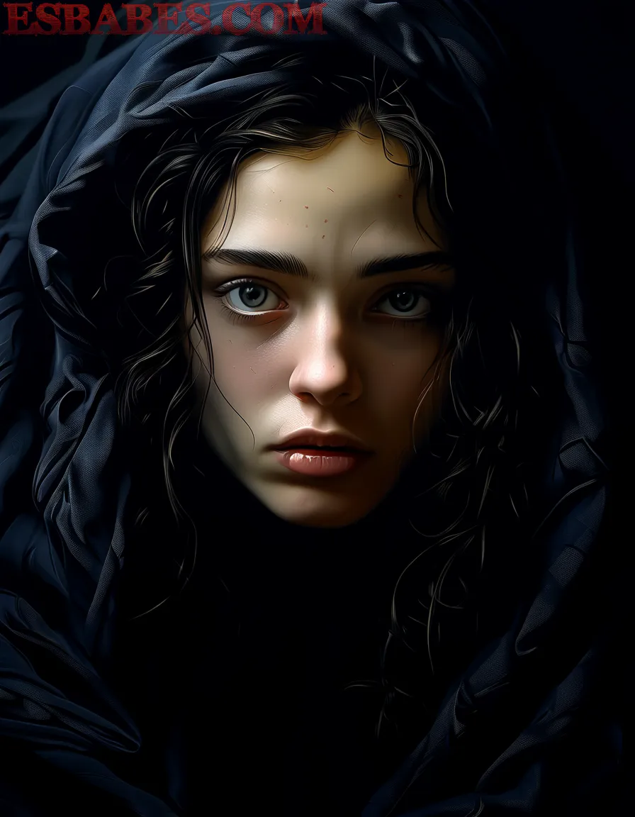 Arte ilustración increíble de Angel Dark Desnuda generado por IA