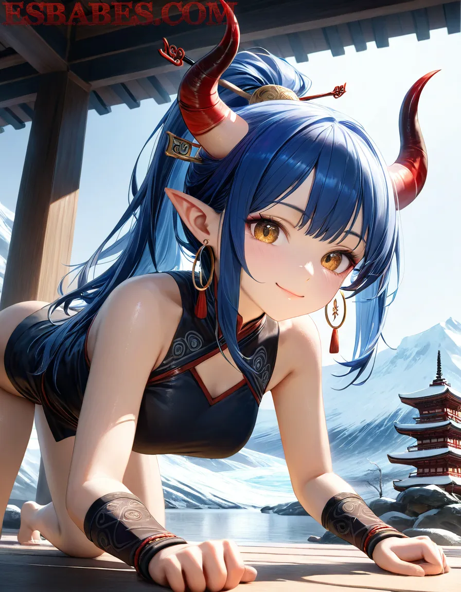 Arte ilustración increíble de Anime Anime Girl Naruto Bleach Oppai generado por IA