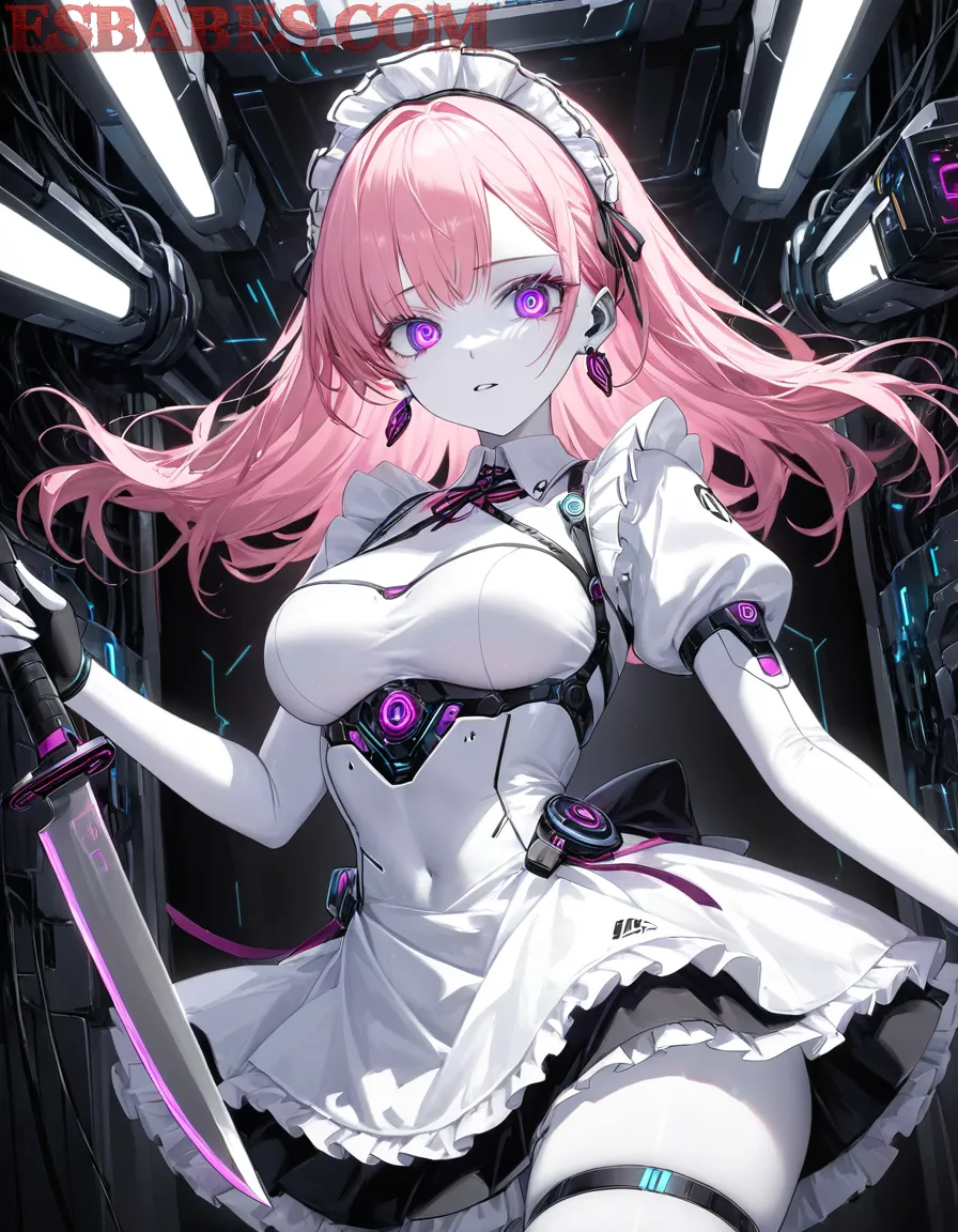 Arte ilustración increíble de Anime Characters Anime Dubbed Amv Chainsaw Man Maid generado por IA