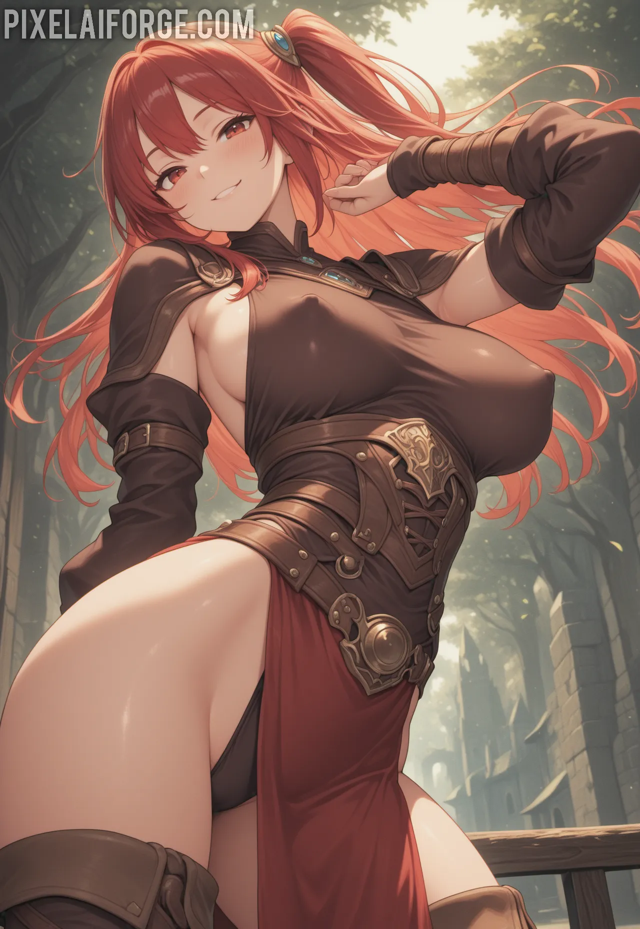 Arte ilustración increíble de Anime Characters Anime Games Lazarus Seinen Ecchi generado por IA