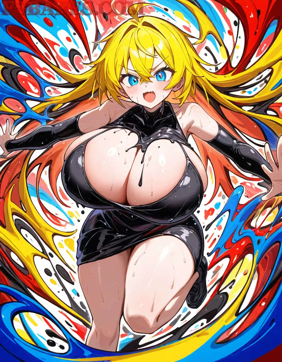 Arte ilustración increíble de Anime Characters Oshi No Ko Oppai Catgirl Tentacle generado por IA