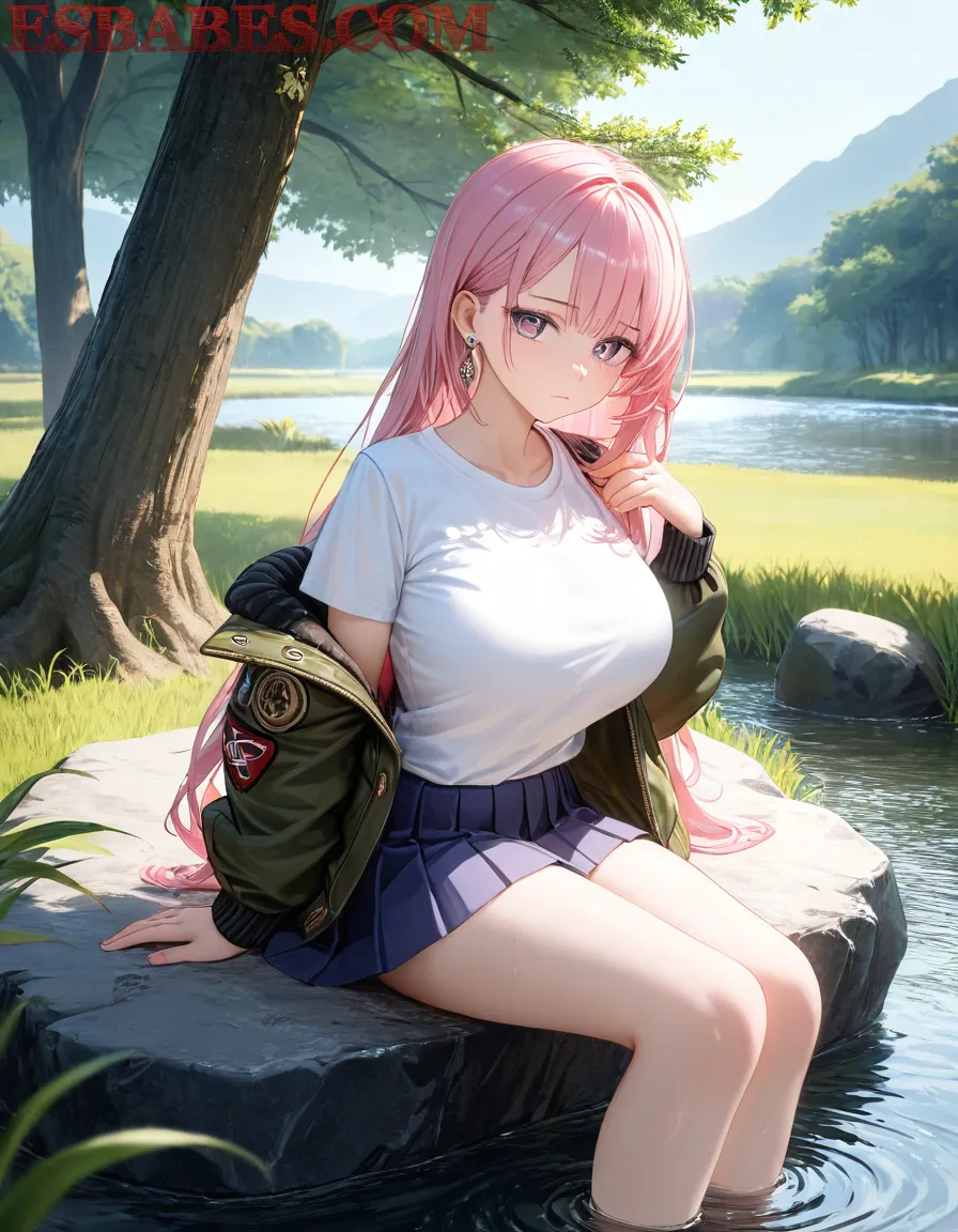 Arte ilustración increíble de Anime Crunchyroll Anime Dubbed Steins Gate Bishounen generado por IA