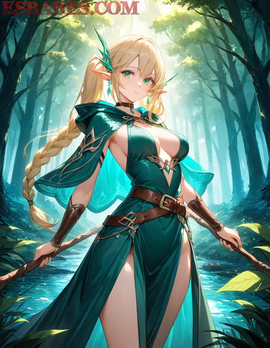 Arte ilustración increíble de Anime Dubbed Top Anime Kemonomimi Doujinshi Maid generado por IA