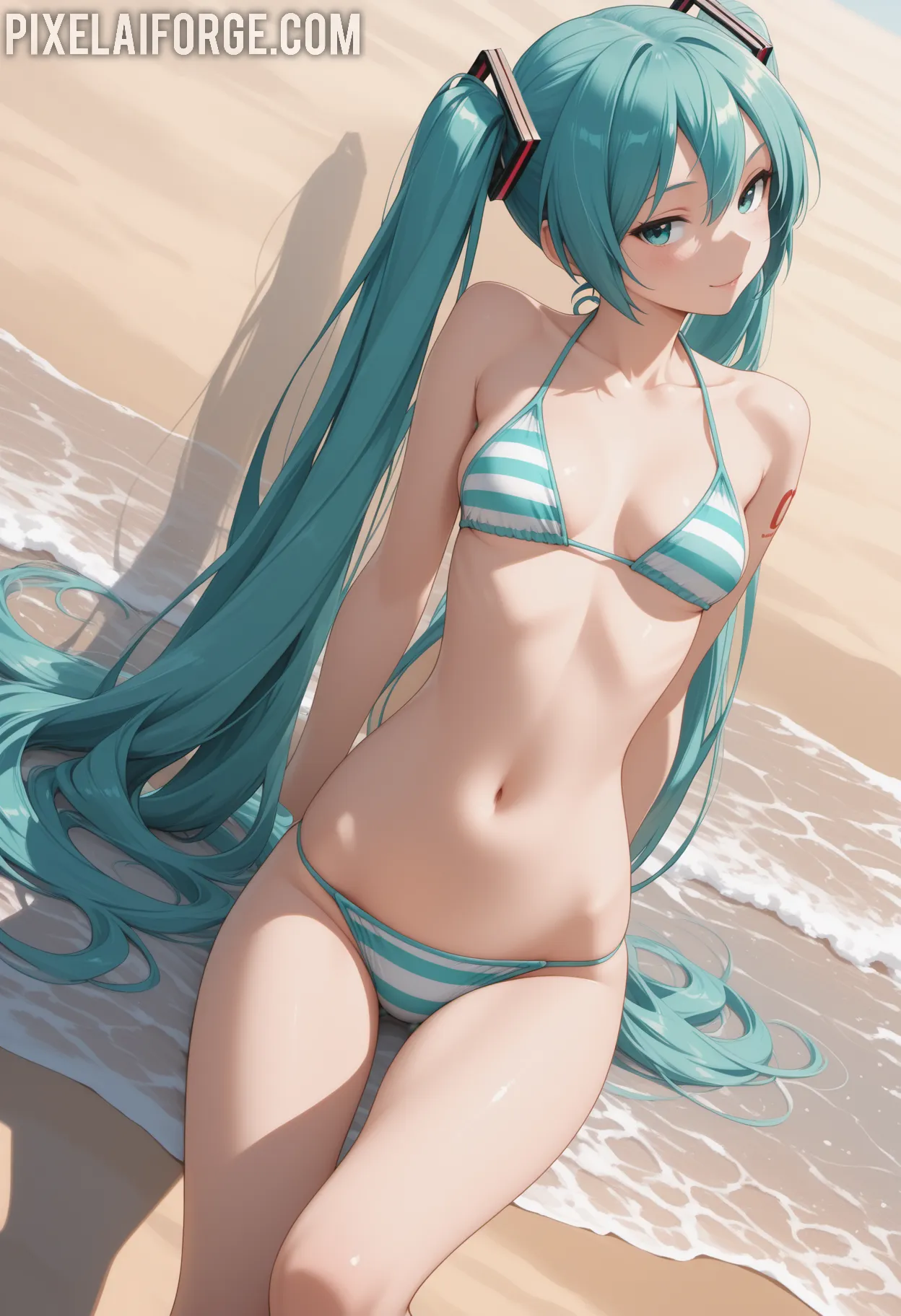 Arte ilustración increíble de Anime Edit Hidive Anime Streaming Bishounen Moe generado por IA