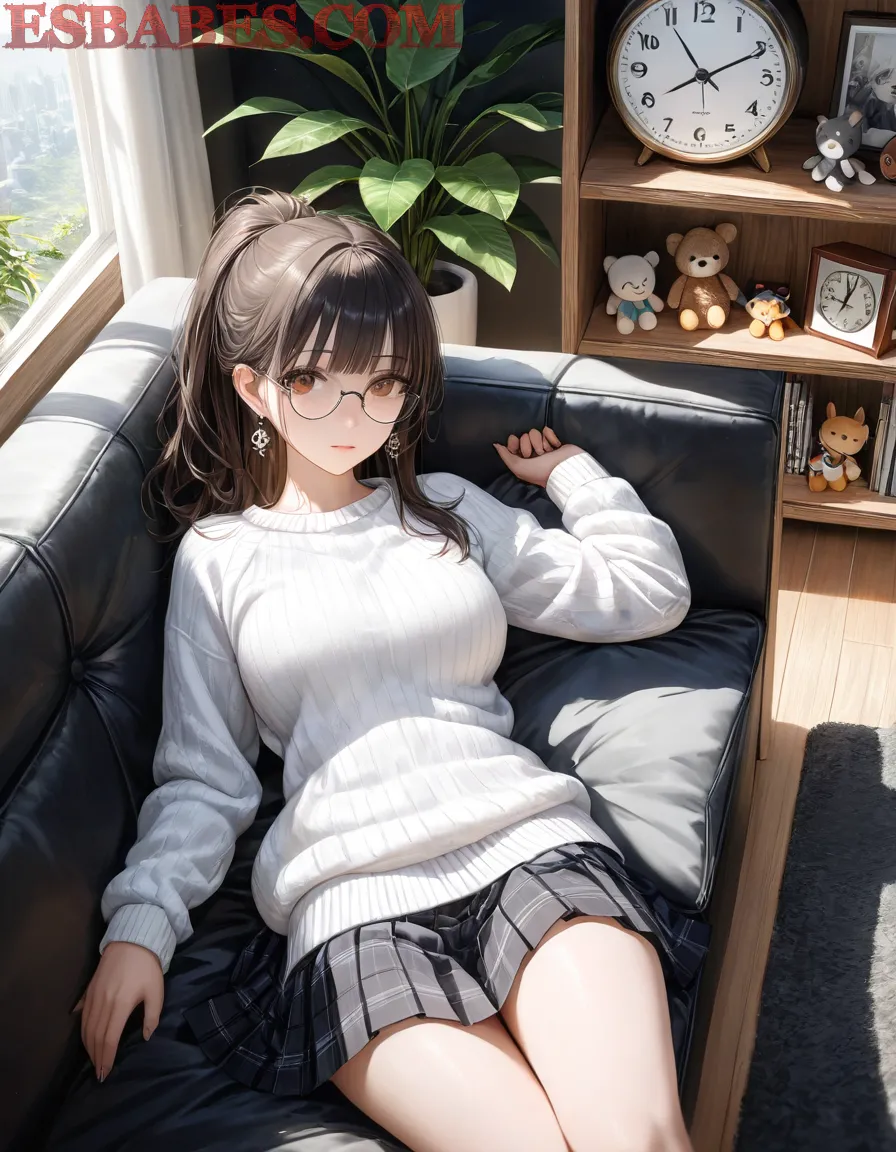 Arte ilustración increíble de Anime Edit Shojo Neon Genesis Evangelion Yuri Harem generado por IA