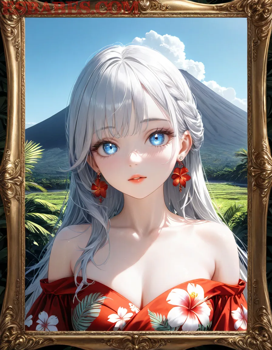 Arte ilustración increíble de Anime Girl Anime Dubbed Yuri Tsundere Senpai generado por IA