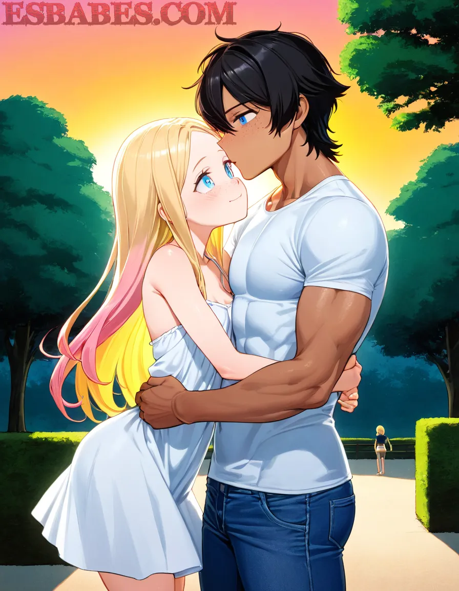 Arte ilustración increíble de Anime Girl Anime Online Dragon Ball Blue Box Lazarus generado por IA