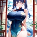 Arte ilustración increíble de Anime Girl Anime Streaming Bishounen Oppai Bara generado por IA