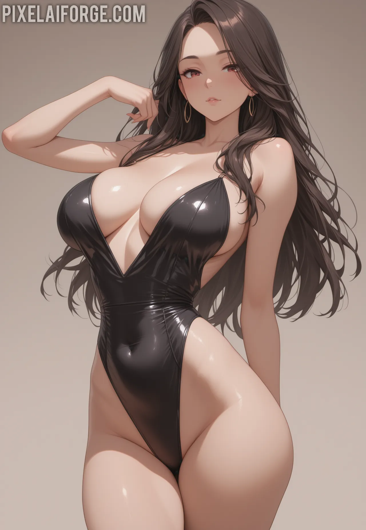 Arte ilustración increíble de Anime Girl Cosplay Oshi No Ko Shonen Neon Genesis Evangelion generado por IA