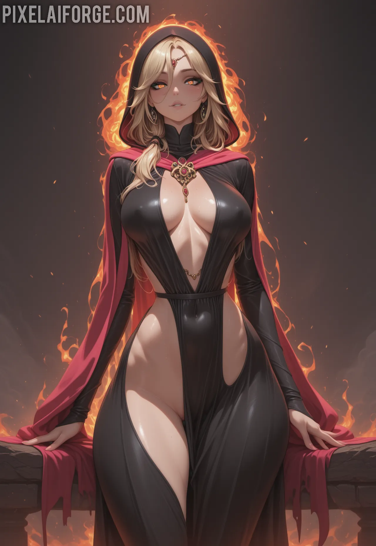 Arte ilustración increíble de Anime Girl Demon Slayer Anime Music Chainsaw Man Doujinshi generado por IA