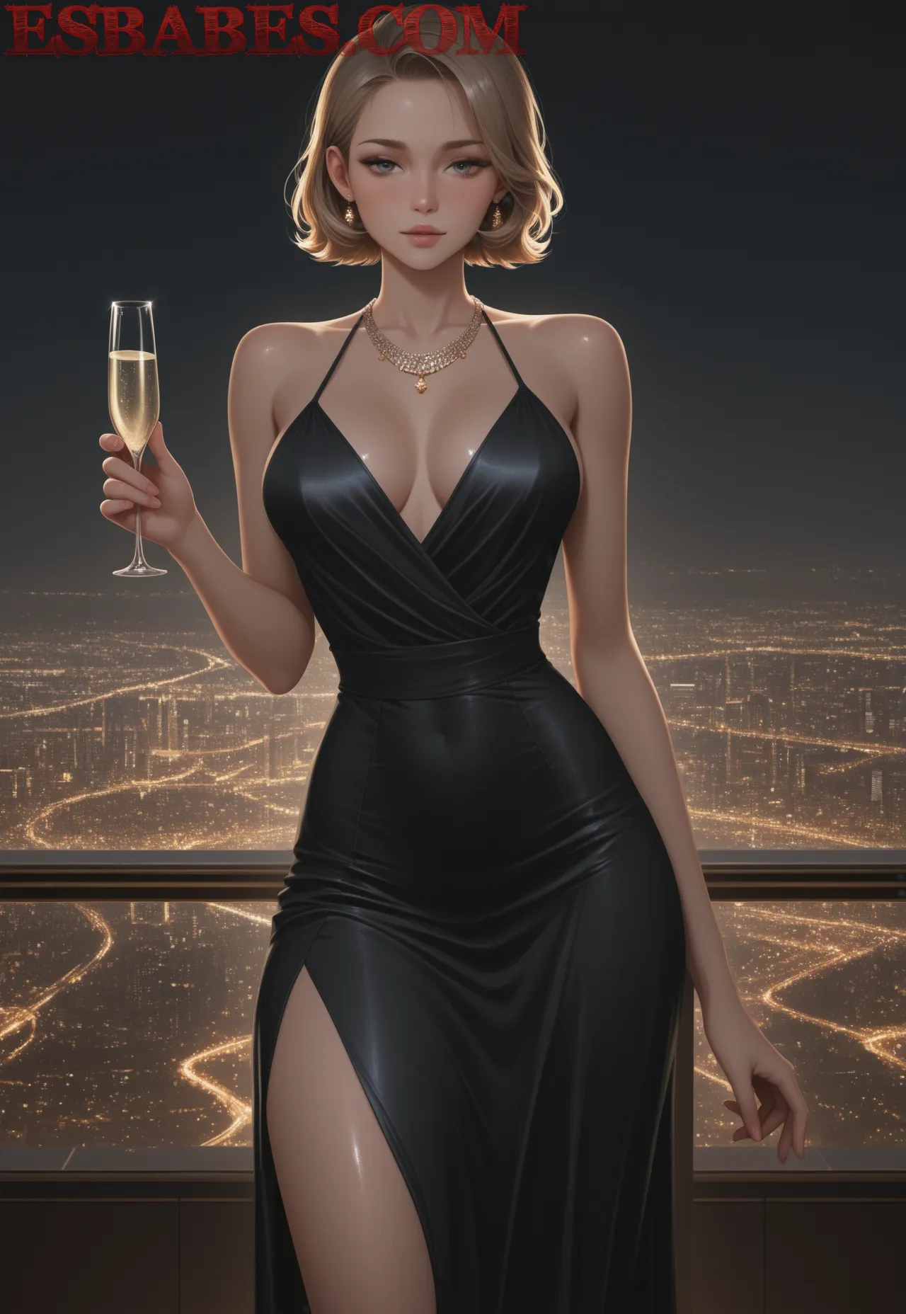 Arte ilustración increíble de Anime Girl Frieren Anime Streaming Netorare Maid generado por IA