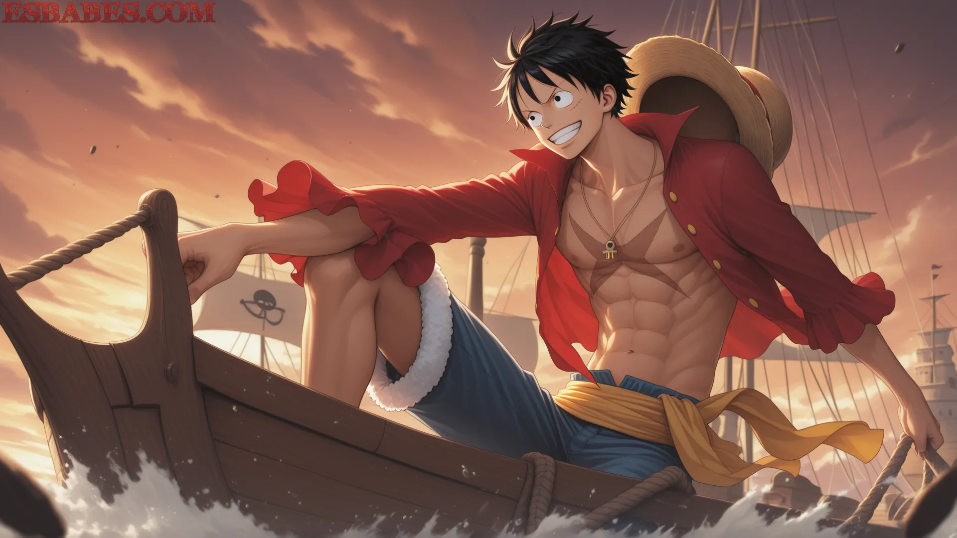 Arte ilustración increíble de Anime Girl Naruto Isekai Neon Genesis Evangelion Steins Gate generado por IA