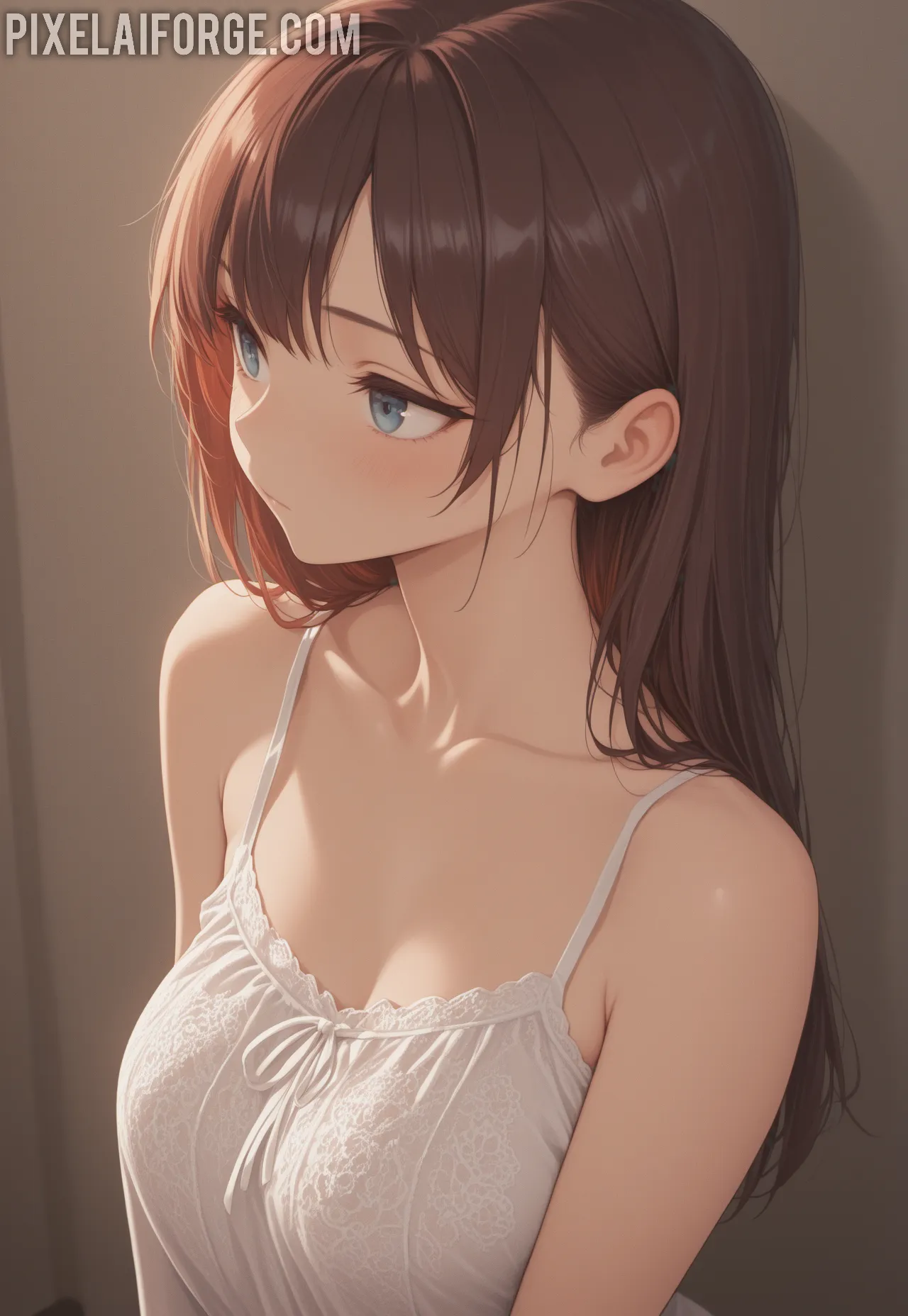 Arte ilustración increíble de Anime Girl Naruto Lazarus Hidive Isekai generado por IA