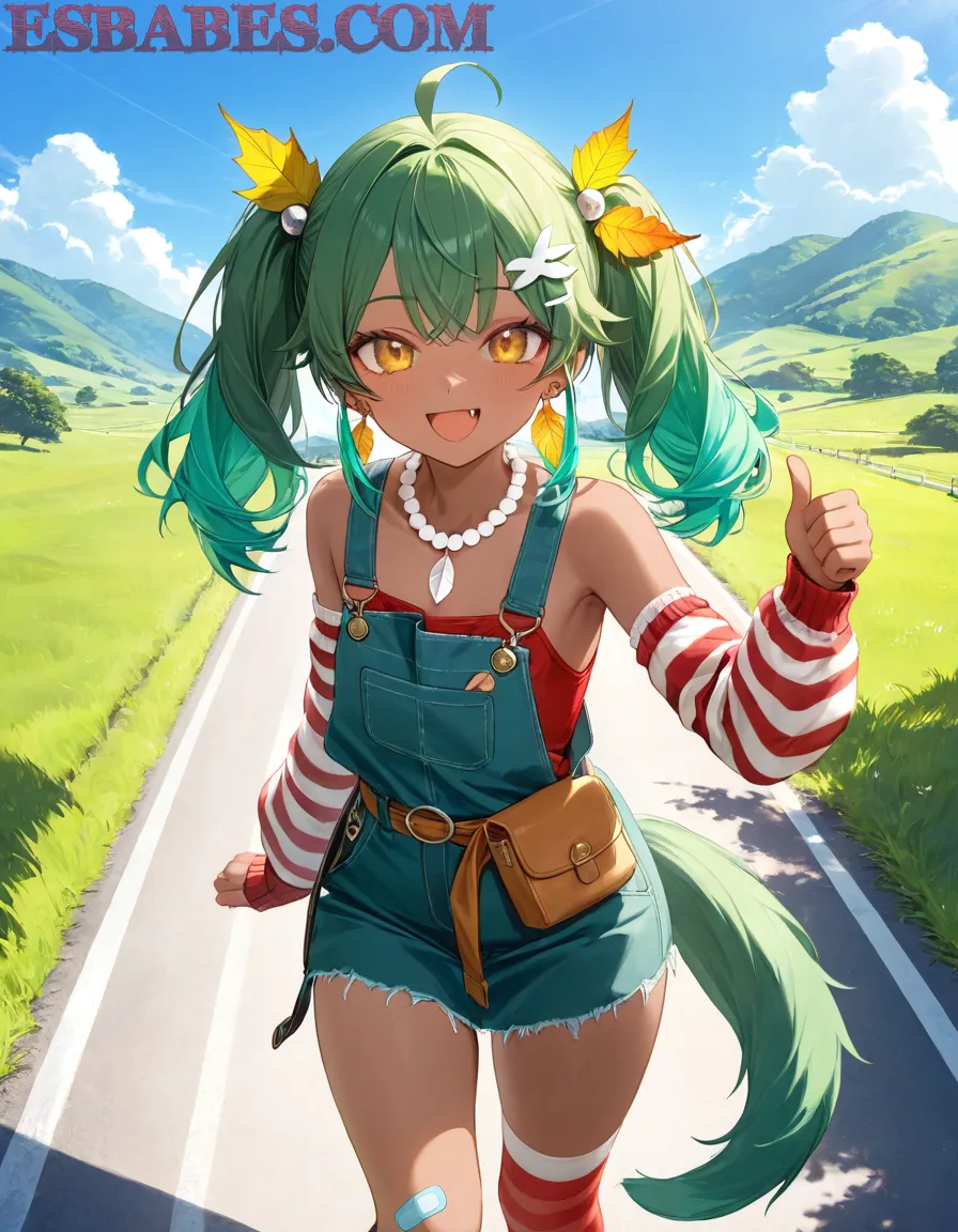 Arte ilustración increíble de Anime Girl Yoasobi Frieren Kawaii Kemonomimi generado por IA