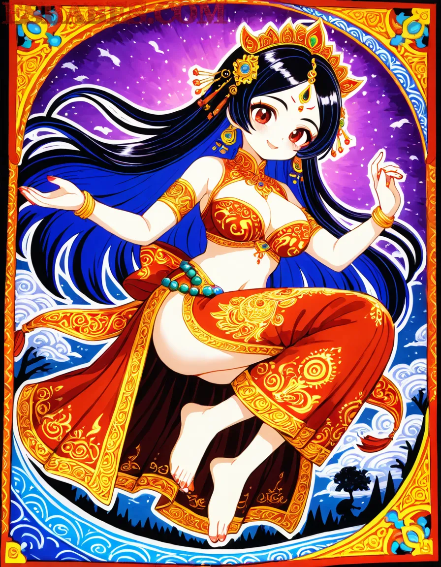 Arte ilustración increíble de Anime Movies Oshi No Ko Gojo Satoru Eroge Shoujo Ai generado por IA